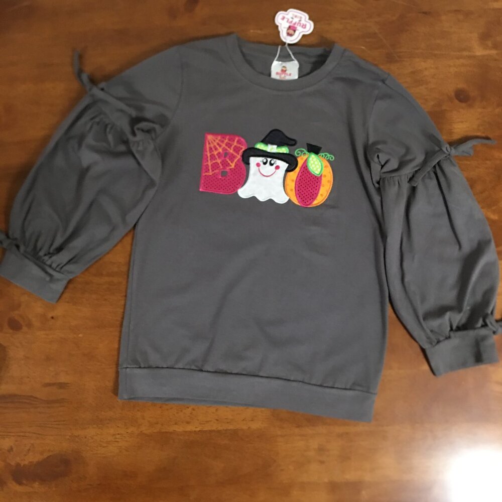 Girls "BOO"  Long Sleeve Top